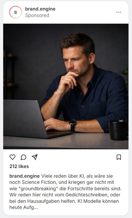 Beispiel Instagram-Post aus der Brand Content Engine