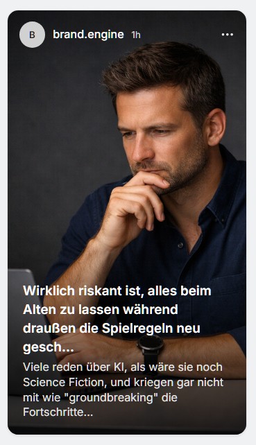 Beispiel Instagram-Story aus der Brand Content Engine